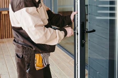 Cleaning And Polishing Glass Door Installation in Leesburg, FL